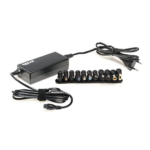 iggual - Cargador Universal Automático 65 W para Ordenador Pórtátil. - 11 Conectores DC. -Adaptador Alimentación AC/DC para Laptop. - Compatible con HP, DELL, ASUS, Lenov,.Toshiba… (CUA-11T-65W)