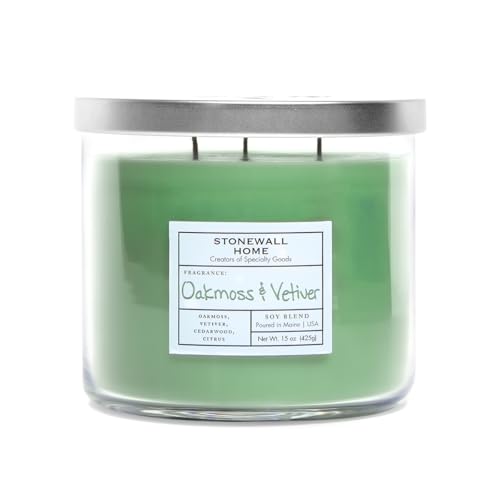 Stonewall Home Oakmoss & Vetiver Candle Bowl 15 oz