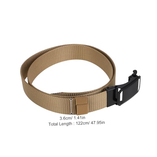 Happyyami Automatic Buckle Ratchet Belt for Men Breathable Nylon Casual Belt Adjustable for Young Students2