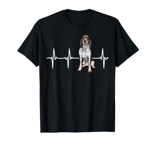 Bluetick Coonhound Heartbeat Dog Lover T-Shirt
