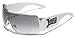 Oversized Locs Metal Rim Original Gangsta Shades Men's Hardcore Sunglasses - White