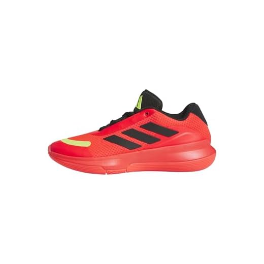 adidas BB Legends Low, Zapatillas de Baloncesto Unisex Adulto, Lucid Red/Core Black/Lucid Lemon, 45 1/3 EU