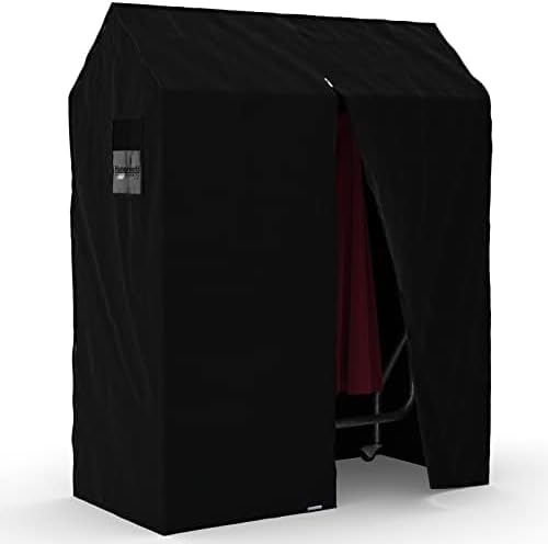 HANGERWORLD Clothes Rack Cover - 4ft Wide, Breathable Nylon, Black with Zipper (Cover Only) - Image 6