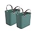Produktbild Rotho Albula 2er-Set Einkaufskorb, Kunststoff (PP recycelt), grün, 2 x 25l, (40 x 23,5 x 34 cm), 2
