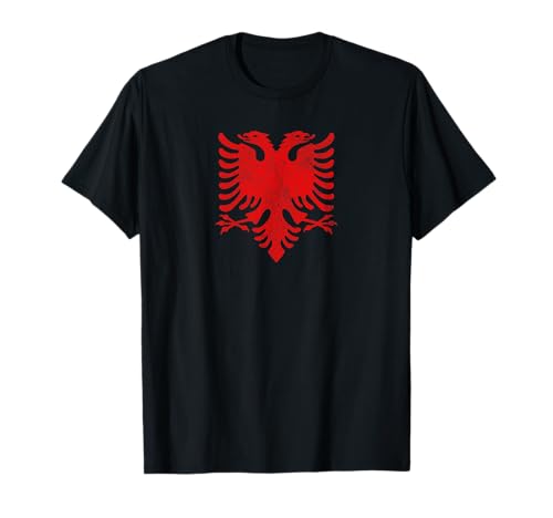 BANDERA NACIONAL ALBANIA ÁGUILA ALBANA TIRANA Camiseta