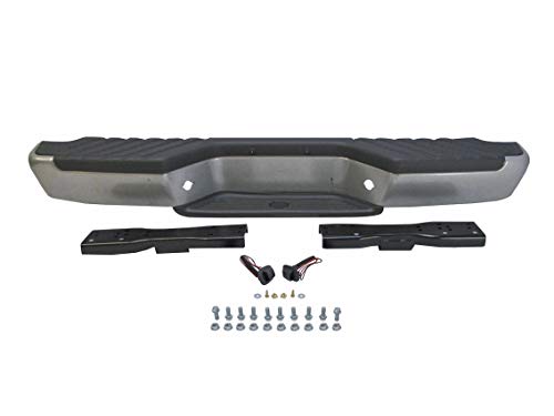 98-04 NISSAN FRONTIER REAR STEP BUMPER SLIVER FINISHED ASSY BRACKET PAD HARNESS