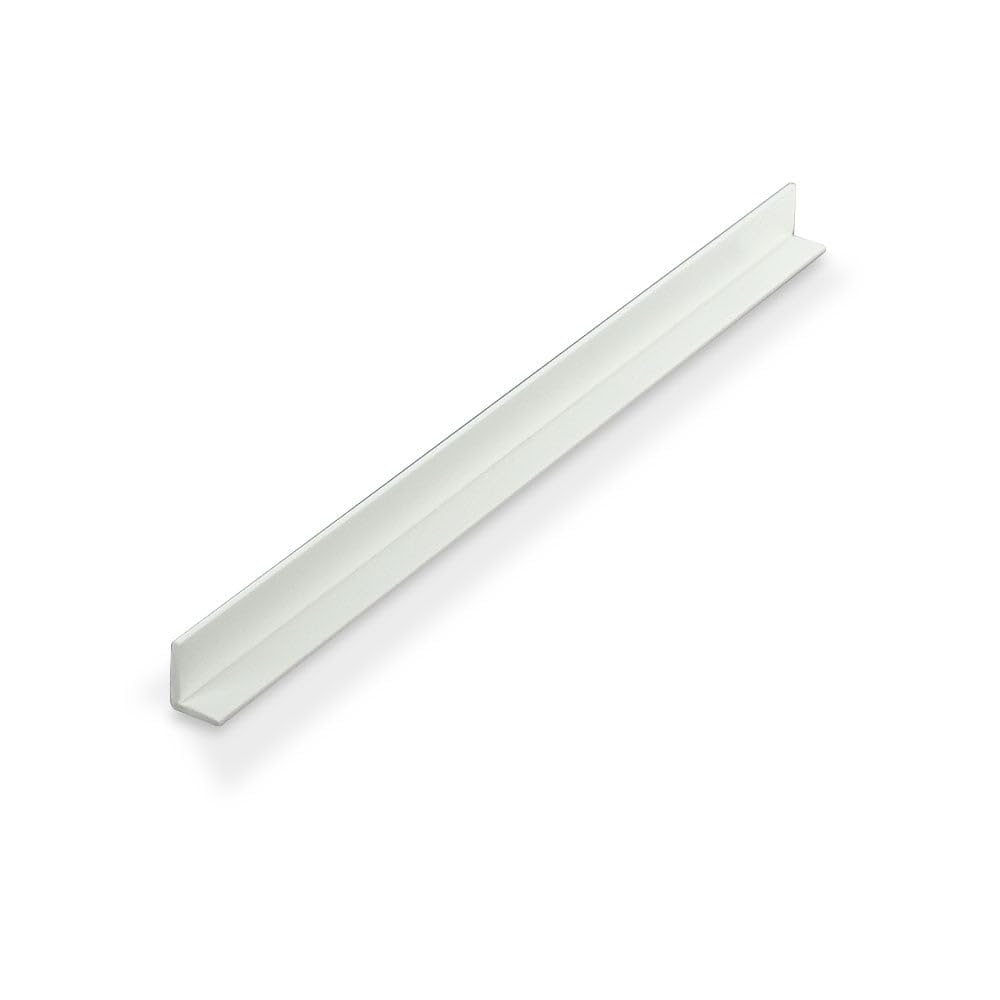 Ángulo de plástico de estireno de 90 grados moldura blanca de 96 pulgadas paquete de 4