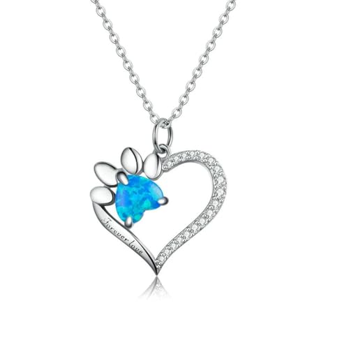 Collier pendentif patte de chat en argent 925 massif et véritable zircon