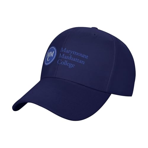 Marymount Manhattan College Adult Adjustable Cotton Baseball Cap Hat for Man Woman Navy Blue