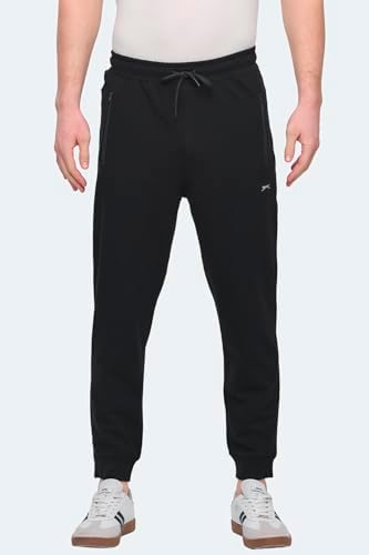 Slazenger OFER IN Erkek Fermuar Cepli Siyah Eşofman Altı - Görsel 2