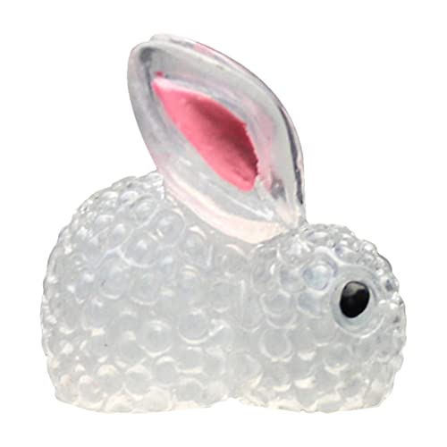 Raxove Petites Figurines de Lapin - Mini Animaux en résine Qui Brillent dans Le Noir Lapins | Animaux Mignons Blancs Figurines de Lapin Miniature Mini Lapin pour la décoration de la Maison de Voiture Cover