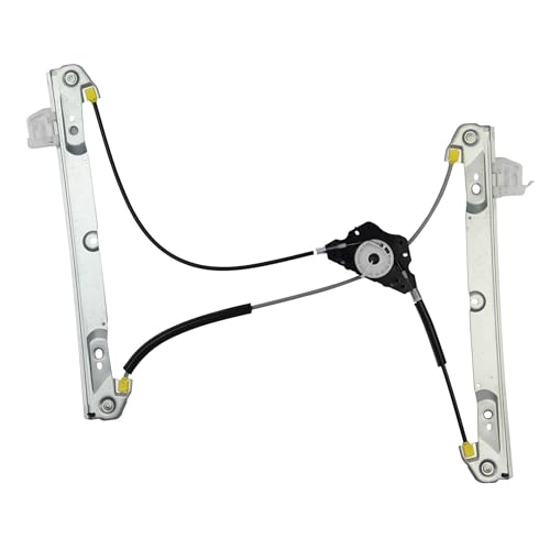 STARKIT PERFORMANCE Elevalunas compatible para Ford Fiesta (2001-2008) mecanismo elevalunas delantero izquierdo (conductor) (3 puertas) 1567726, 1498048, 1233193