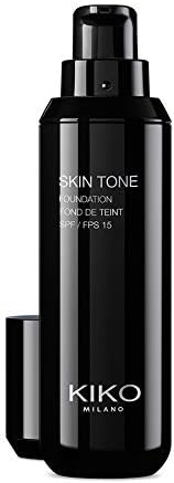 KIKO Milano Skin Tone Foundation 08, Warm Beige 40, 30 ml (Pack of 1)