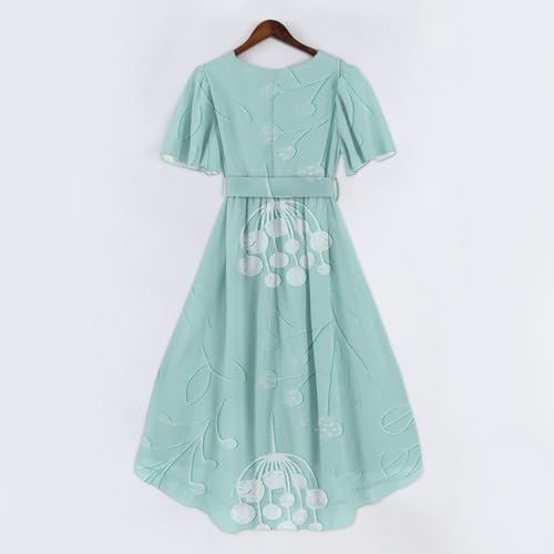 Robe d'invitée de mariage fluide col en V qui sublime la silhouette - 4