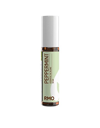 Rocky Mountain Oils Peppermint Roll-On 10ml - Natural Essential Oil Blend, Pre-Diluted Cooling Mint Roller, Fresh Clean Scent Aromatherapy - Plant-Based Formula with Fresh & Minty Fragrance