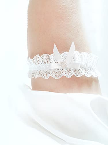 Image of Blue Garters for Bride Wedding Garter Set for Bride Bridal Garter Leg Thigh Blue