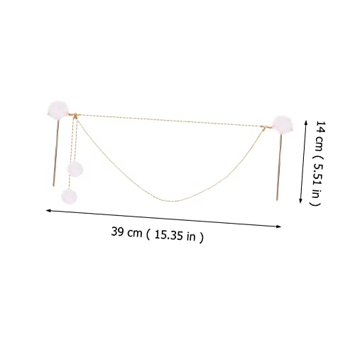 Accessoire cheveux style chinois frange double chaîne élégante