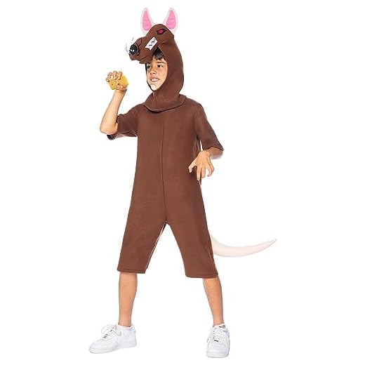 Funidelia | Disfraz de rata para niño y niña Animales - Disfraz para niños y divertidos accesorios para Fiestas, Carnaval y Halloween - Talla 5-6 años - Gris/Plateado