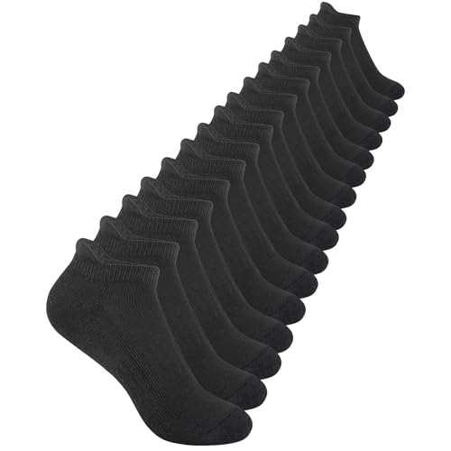 Comfoex Boys Socks 8 Pairs Ankle Athletic Low Cut Socks For Kids 4-6 6-8 8-10 Years Old With Cushioned Sole