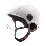 AUYXSSZ Leichter, atmungsaktiver Fahrradhelm für Elektrofahrzeuge, Verstellbarer Kopfumfang, sicherer Halt für Komfortables Fahren, geeignet für , Weiß , 29 x 22 x 19 cm