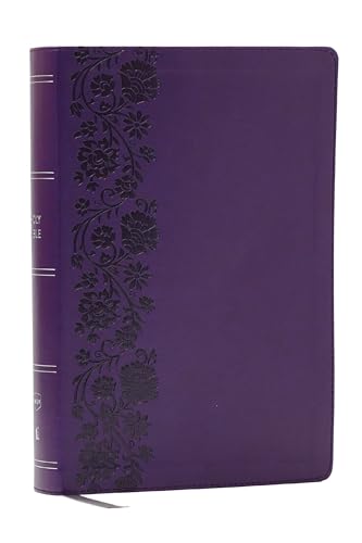 NKJV Giant Print End-of-Verse Reference Bible, Purple Leathersoft, Red Letter, Comfort Print: Holy Bible