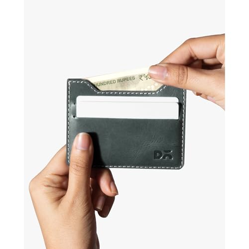 Image of DailyObjects Forest Green SkinnyFit Leather Card Wallet