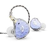 Picture of BASN ASONE 14.2mm Planar Diaphragm Driver in-Ear Monitors Earphone with Two Detachable MMCX Cables for Musicians Drummers Bass Players Singers (Blue)