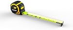 Komelon 16-Ft Contractor TS Wide Blade Tape Measure with Backside Printing, Manual Lock, Long Standout (93416)
