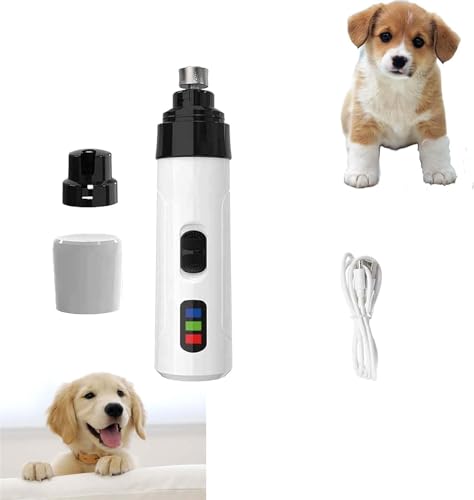 Qoobom Silent Grind Pro for Dogs, Electric Nail Grinder for Dogs, Super Quiet Dog Nail Grinder, Rechargeable Pet Nail Trimmer for Small Medium Large Dogs & Cats (1Pcs)