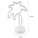 ENUOLI Coconut Palm tree Neon Signs LED Battery Operated USB Powered Neon Light with Holder Base for Party Supplies Girls Room Decoration Accessory for Luau Summer Party Children Kids Gifts