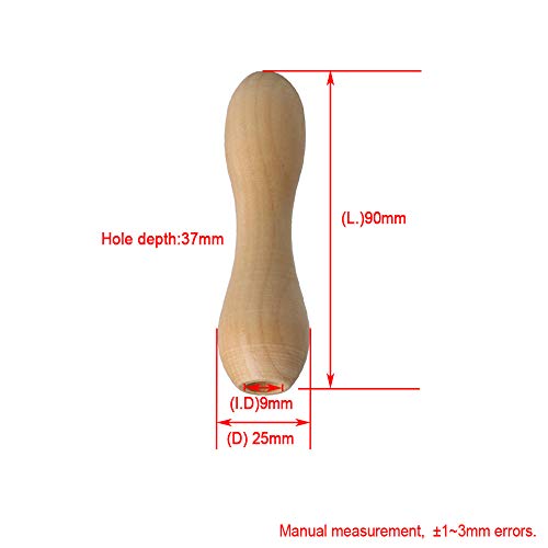 Bqlzr 9X2.5Cm Wood Color Wooden File Handle Fit File Tool Hardwood Diy Small Handle Free Gifts Park Of 20 #TOP4