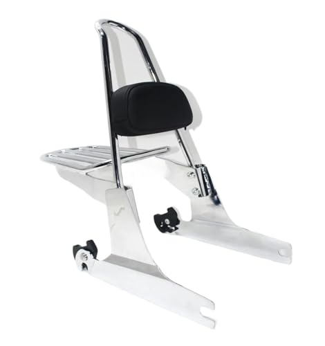 Sissy bar moto avec coussin de dossier pour voyages en Dyna 2007-2016