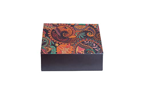 Multi Paisley Foil UV - Geschenkdozen voor snoep, taarten, koekjes, Mithai, Ladoo of een traktatiedoos (25) - Image 4