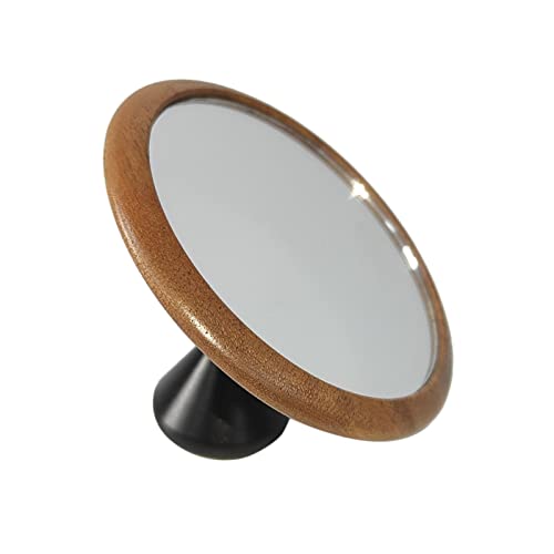 Espejo para café espresso orientable con soporte de madera para cafetera 2
