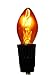 Creative Hobbies® Transparent Orange C7 Light Bulbs - 7 Watt, Steady Burning, Candelabra Base - Ideal for Halloween Pumpkin Lights & Christmas | Box of 25