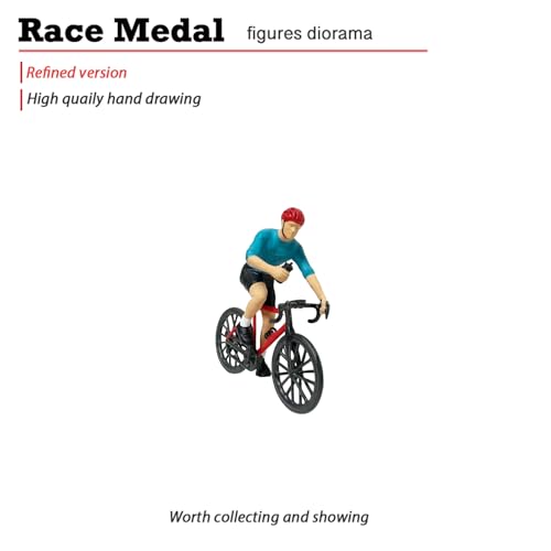 Statue de cyclisme en résine miniature pour déco de table