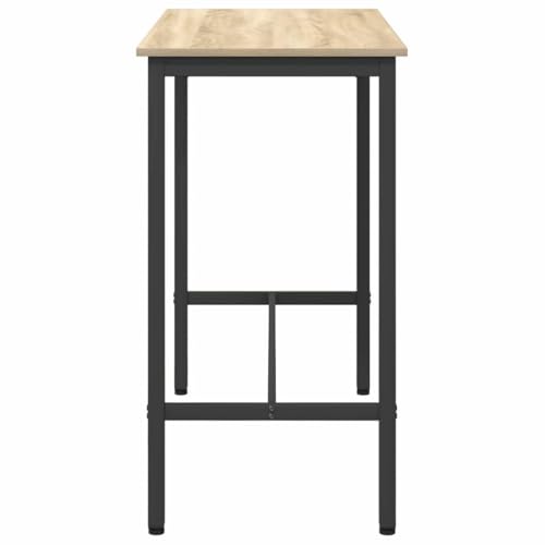 Table design moderne chêne Sonoma et acier structure 100 cm - 5