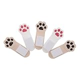 GARVALON 6 Piezas 6 Asas Elevadoras para Tapa de Inodoro Diseño de Pata de Gato, 6 Piezas (3 Blancas 3 Grises), Mango Práctico Portátil para Baño, Hogar, Oficina y Hotel, Herramienta