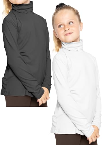 Image of STRETCH IS COMFORT Girl's Oh So Soft Long Sleeve Turtleneck | Youth Size 2-16