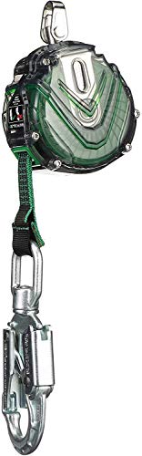 Msa 63013-00E V-Tec Personal Fall Limiter - 10' (3M), Single-Leg, 36Cs Snaphook Anchorage Connection, Steel Carabiner Harness Connection, Retractable Web Lanyard #TOP3