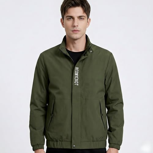 Image of MIA FASHION Men's Stylish Winter Jacket, Full Sleeve, Regular Fit | Stand Collar, Windcheater & Zipper Closure jacket