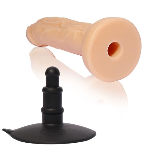 BRAWOLFY - Der perfekte Dildo 8" - mit abnehmbarem Vakuum-Saugaufsatz - Realistischer G-Punkt-Dildo, Analsexspielzeug für Männer und Frauen (Saugnapf + Dildo-Set)
