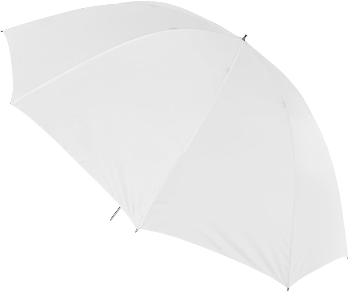 Glow 60" White Parabolic Umbrella with Removable Silver/Black Layer