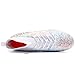 LSIDORYC Youth Soccer Cleats for Boys & Girls | Multi-Surface High-Top Football Shoes | Lightweight Laceless Training Boots for Beginners, White, Big Kid 5.5 US