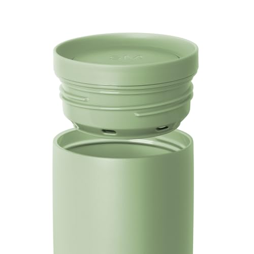Image of Simple Modern Travel Coffee Mug Tumbler with 360 Lid | Ceramic-Lined Insulated Stainless Steel Cold Brew Iced Coffee Cup Thermos | Gifts for Women Men Her Him | Voyager Signature | 12oz | Meadow Mist