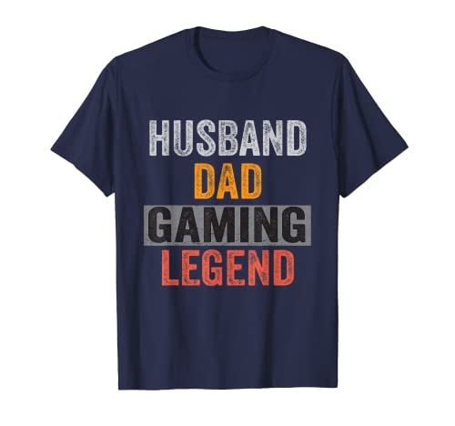 Hombre Gamer Dad Funny Husband Dad Video Game Legend Padre Day Camiseta