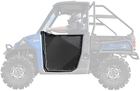 SuperATV Aluminum Doors for 2013+ Polaris Ranger XP 900 | Automotive-style Latch for Easy Entry and Exit | Multi-Bend Aluminum Construction | Easy Installation | Powder-Coated for Durability | 2-Door