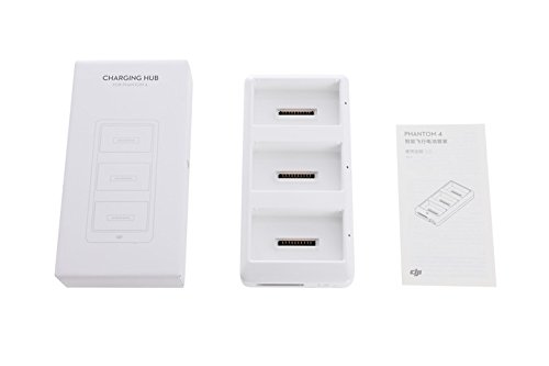 DJI Phantom Part 8 - Multiple Battery Charger Compatible with DJI Phantom 4 Smart Drone Batteries, Charging Hub, Charges Up to 3 Batteries Simultaneously, Power Supply Not Included