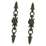  BESTonZON 2 Pièces Poignée De Garde-robe Armoire Commode Poignées De Tiroir D\'armoire Poignées Vintage Européennes Poignée De Placard Coiffeuse Style Européen Alliage De Zinc Comptoir De Bar