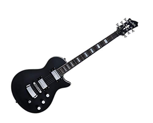 Hagstrom Hagstrom Ultra Max Satin Black – Guitare électrique - Les Beatles, Paul McCartney, John Lennon, RIngo Starr, George Harrison Hagstrom Hagstrom Ultra Max Satin Black - Guitare électrique